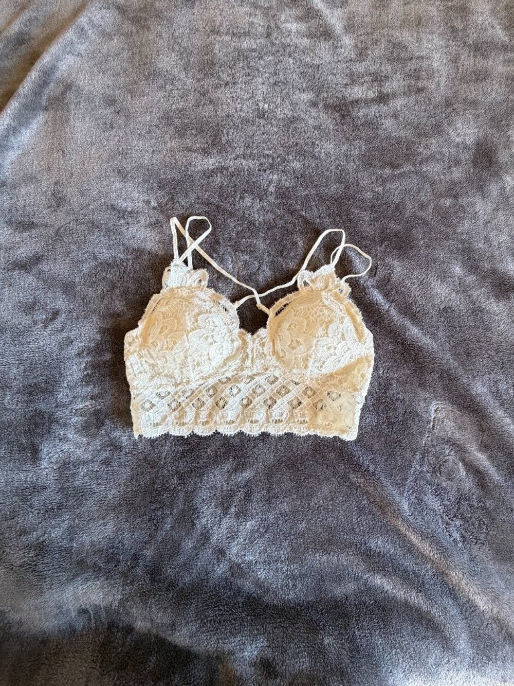 NWOT Anemone Bralette Ivory Size Large L